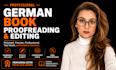provide professional german book proofreading and editing