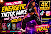 create music dance video, tiktok dance video, choreography and reel dance