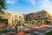 complex apartment site plan,3d cityscape render from google earth link,urban cgi
