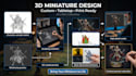 design 3d miniature model, miniature figure, war game model, tabletop mini model
