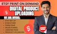 do etsy and stanstore promotion, gumroad setup, digital product design