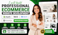 build shopify dropshipping wix ekm wordpress store ecommerce website development