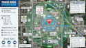 redesign, design retail trade aerial map, site arrow map, tracking map gis map