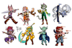 illustrate cute stickers and sticker packs