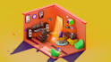 fully stylized dioramas and 3d environments