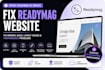 fix readymag website errors bugs layout issues performance repair expert