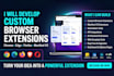 develop custom chrome extension, manifest v3 browser automation and ai tools