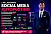 build social media automation, ai social media auto posting system with n8n,make