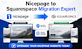 migrate nicepage to squarespace website with SEO domain transfer