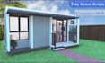 design tiny house, shipping container home, cabin, adu with stunning 3d render