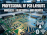 create rf pcb layouts for wireless, bluetooth and wifi devices