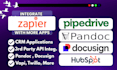 integrate docusign, pandadoc, hubspot, salesforce vapi, twillo, pipedrive, xero