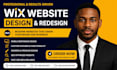 build wix website design, wix redesign, wix website development as wix developer