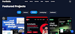 create a modern portfolio website by using HTML CSS and javascript