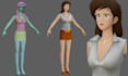 create 3d ps1, psx, ps2, n64 retro low poly rigged animated game ready character
