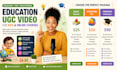 create ai educational videos kids learning and elearning course videos