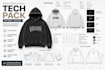 create edgy luxury streetwear tech pack, apparel design and pattern making
