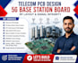 do telecom pcb design, 5g base station board, rf layout and signal integrity