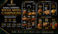 create luxury restaurant social media posts and food advertisements