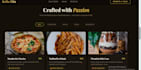 design a restaurant website with online menu and booking
