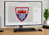 manually digitize embroidery patch logo to dst pes emb