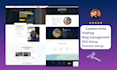 design construction, contractor, concrete, roofing, renovation website with SEO