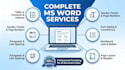 do professional ms word formatting and document creation