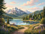draw a natural landscape and background illustration