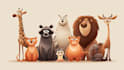 do animals cartoon illustration