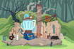 create environment concept art for an animated movie
