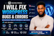 fix wordpress errors, wordpress bug, fix theme bug, 404 error fix, login fix