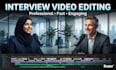 zoom interview podcast video editing