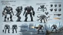design sci fi mecha and robot concept art