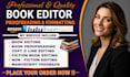 line editing, copy editing and book proofreading