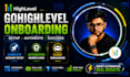 setup gohighlevel sales funnel and gohighlevel onboarding