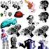 create items, ui, game sprites