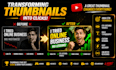 design high CTR youtube thumbnails
