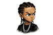 create a boondocks inspired cartoon illustration