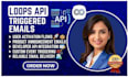 setup loops api triggered email product announcement user activation developer