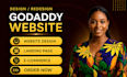 godaddy website design godaddy website redesign develop godaddy website design