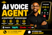 build ai voice agent, ai receptionist, ai calling agent using retell,  and n8n