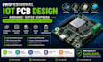 create esp32 and esp8266 wifi bluetooth iot pcb design