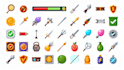 create 2d props, icons, objects, assets and game items