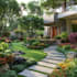 do backyard landscape design, patio, front yard design