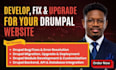 create a drupal website, fix issues, update and maintain drupal website
