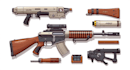 make creative concept art of weapons and items