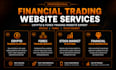 build a financial and crypto trading website