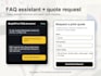 build a small business website with faq chatbot