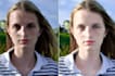do professional skin retouching and remove acne blemishes