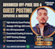 write and publish high da guest post with seo do follow high authority backlinks